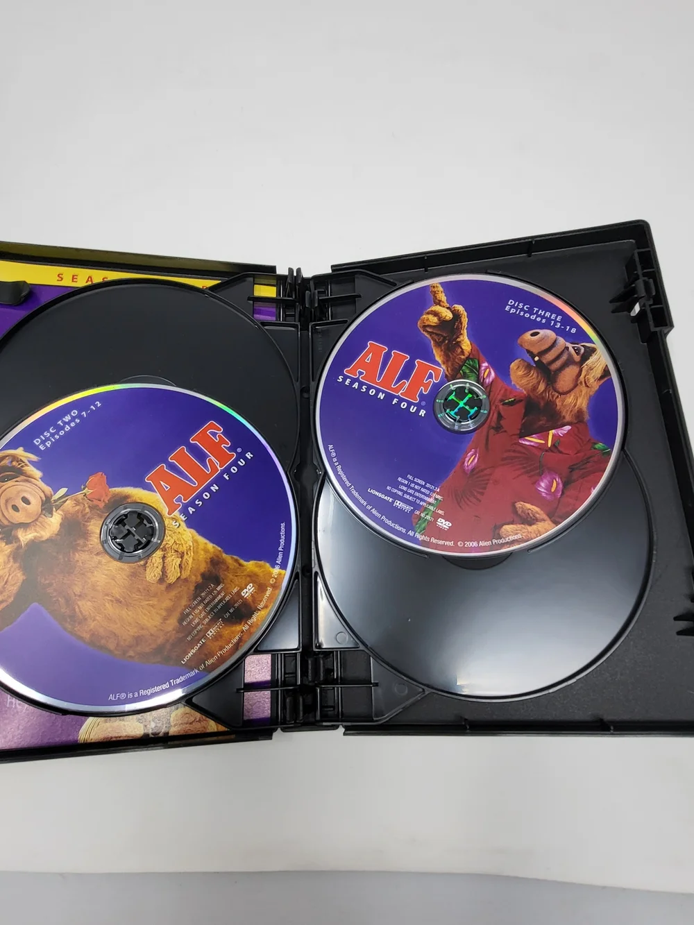 ALF DVD Box Set Seasons 1-4 - Colorful Spines (Blue, Yellow, Green, Purple)